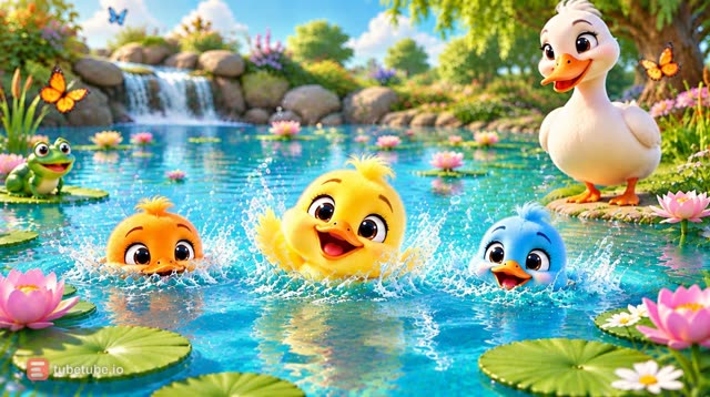Scene 5 - Splash Little Ducklings
