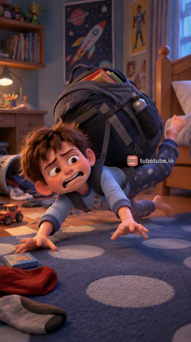 Scene 3 - Kids going to school with bus