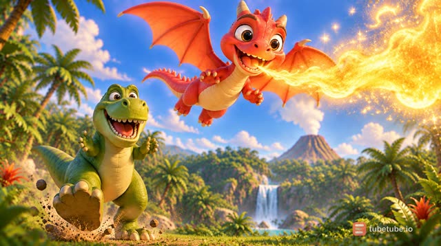 Scene 9 - Rexy & Flame's Dino Stomp!