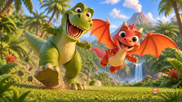 Scene 11 - Rexy & Flame's Dino Stomp!