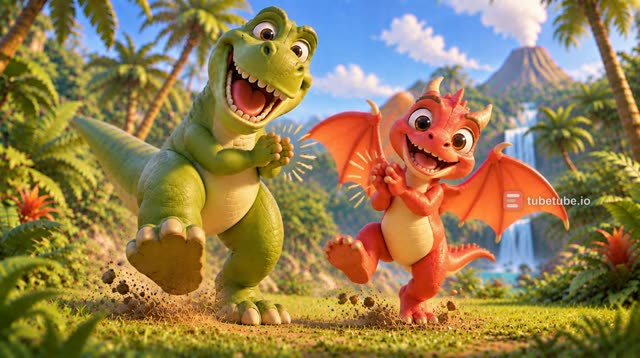 Scene 15 - Rexy & Flame's Dino Stomp!