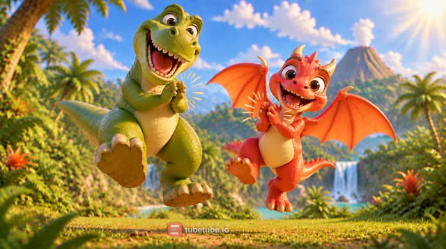 Scene 17 - Rexy & Flame's Dino Stomp!