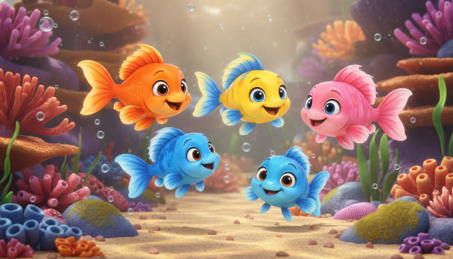 Scene 1 - Fünf kleine Fische