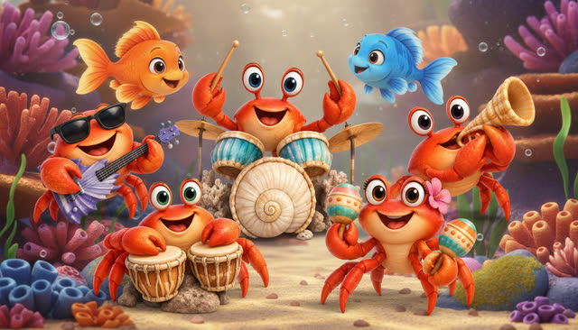 Scene 2 - Fünf kleine Fische