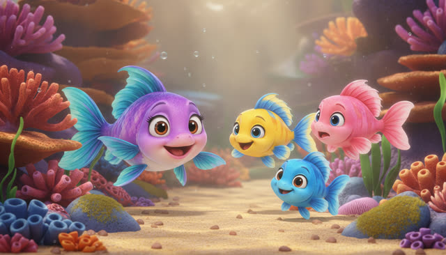 Scene 4 - Fünf kleine Fische