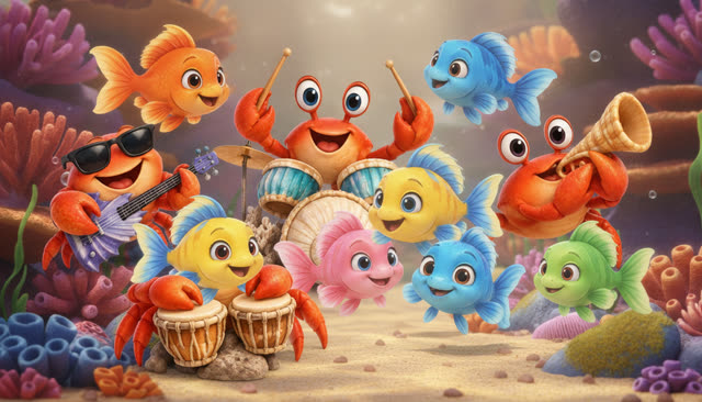 Scene 6 - Fünf kleine Fische