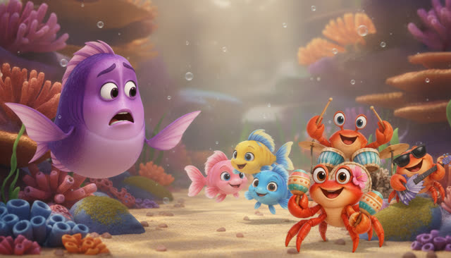 Scene 8 - Fünf kleine Fische