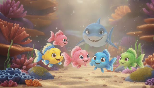Scene 11 - Fünf kleine Fische