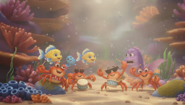Scene 14 - Fünf kleine Fische