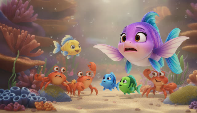 Scene 16 - Fünf kleine Fische