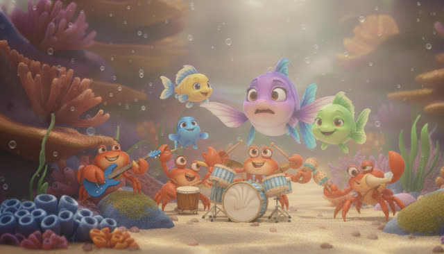 Scene 22 - Fünf kleine Fische