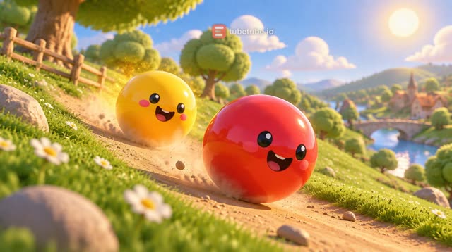 Scene 3 - Rolling Rainbow Balls