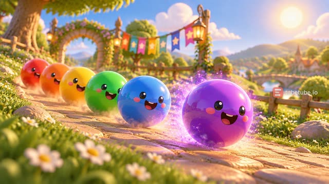 Scene 5 - Rolling Rainbow Balls