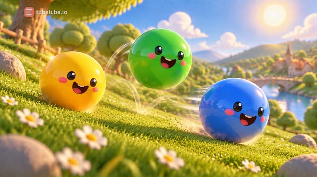 Scene 8 - Rolling Rainbow Balls