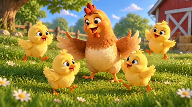 Scene 3 - Les 5 petits poussins – Piou Piou Piou ! 🐥