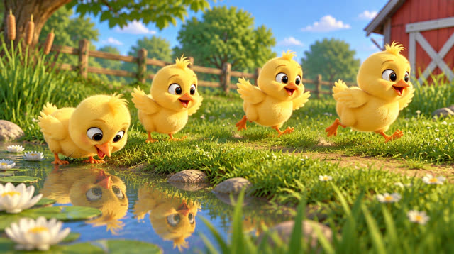 Scene 4 - Les 5 petits poussins – Piou Piou Piou ! 🐥