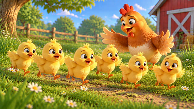 Scene 10 - Les 5 petits poussins – Piou Piou Piou ! 🐥