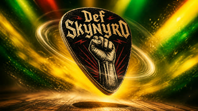 Scene 1 - Def Skynyrd Vacation Guitar Pick 2