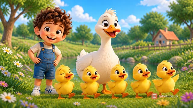Scene 1 - Five Happy Little Ducks