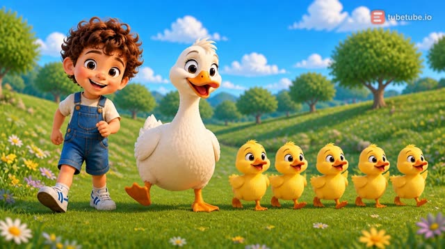 Scene 2 - Five Happy Little Ducks