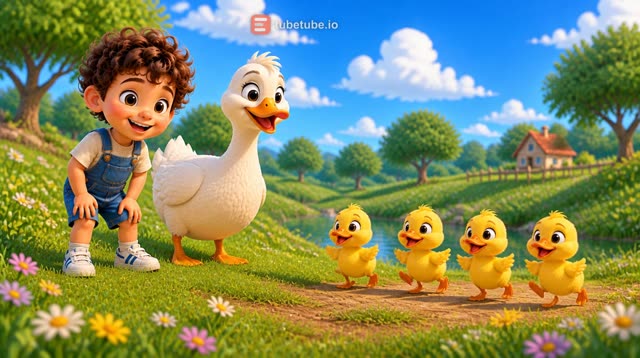 Scene 4 - Five Happy Little Ducks