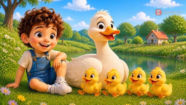 Scene 5 - Five Happy Little Ducks