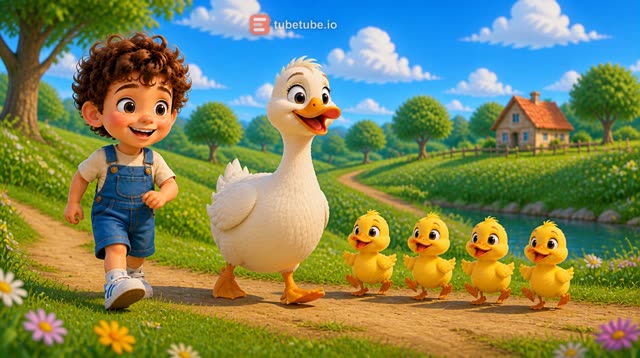 Scene 6 - Five Happy Little Ducks