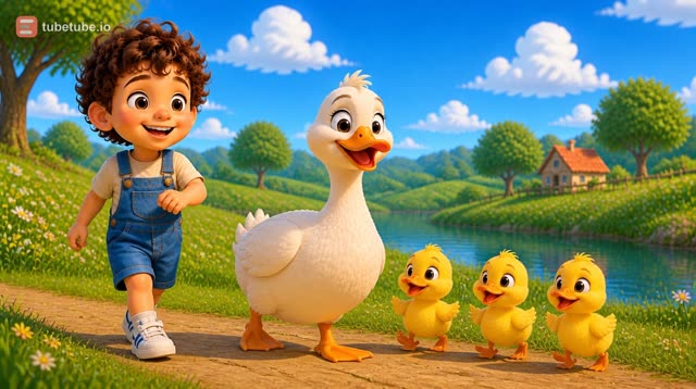 Scene 9 - Five Happy Little Ducks