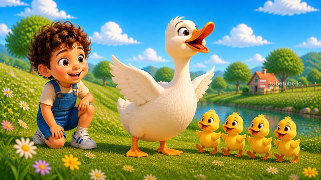 Scene 10 - Five Happy Little Ducks