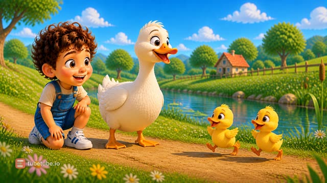 Scene 11 - Five Happy Little Ducks