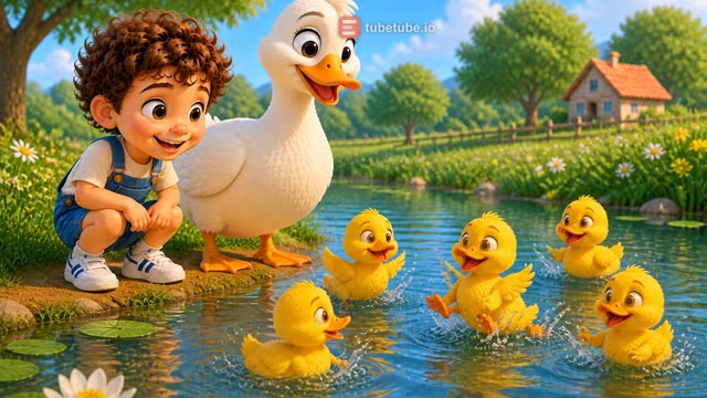 Scene 21 - Five Happy Little Ducks