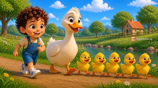 Scene 22 - Five Happy Little Ducks