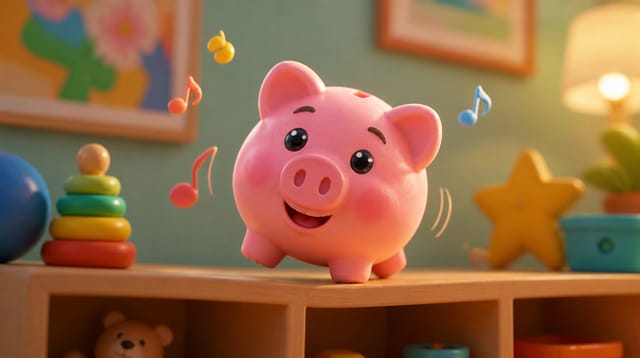 Save, Spend & Share | The Magic Piggy Bank Song for Kids