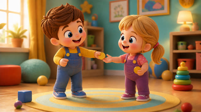 Scene 12 - Save, Spend & Share | The Magic Piggy Bank Song for Kids