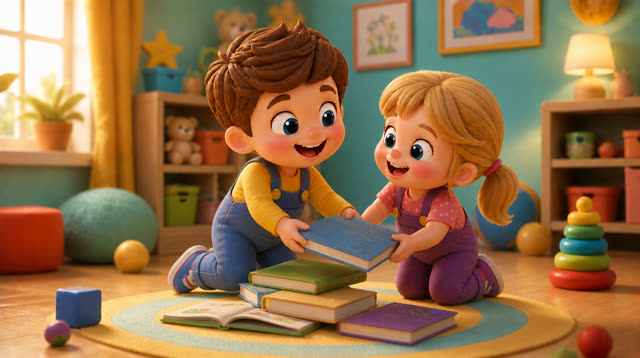 Scene 13 - Save, Spend & Share | The Magic Piggy Bank Song for Kids