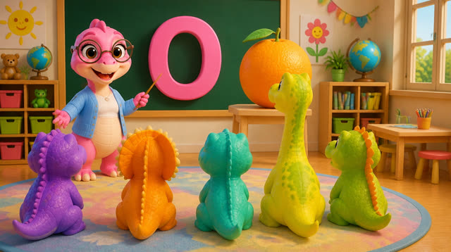 Scene 8 - Five Little Dinos Learn the ABCs | N to Z