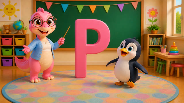 Scene 10 - Five Little Dinos Learn the ABCs | N to Z