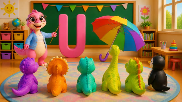 Scene 24 - Five Little Dinos Learn the ABCs | N to Z
