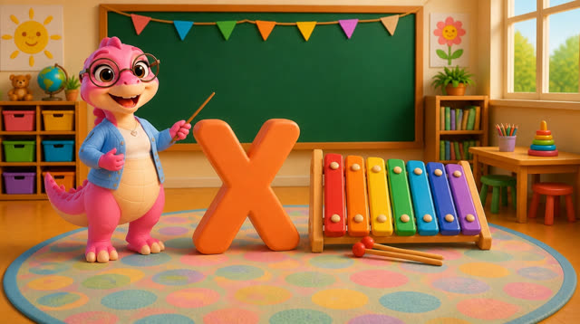 Scene 32 - Five Little Dinos Learn the ABCs | N to Z