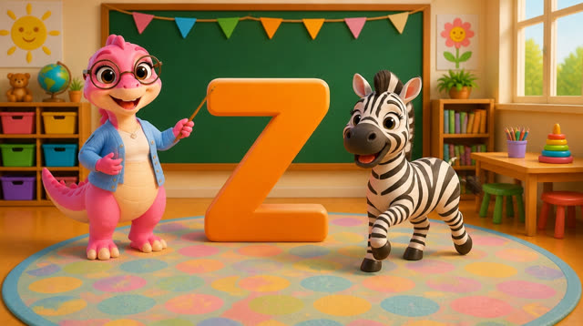 Scene 36 - Five Little Dinos Learn the ABCs | N to Z