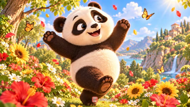 Scene 14 - Le petit panda et les couleurs