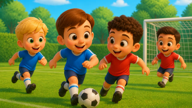 Scene 3 - La chanson du foot pour les petits | Comptine animée