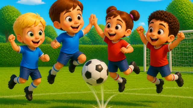 Scene 10 - La chanson du foot pour les petits | Comptine animée