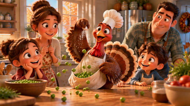 Scene 7 - The turkey who wanted to be a chef