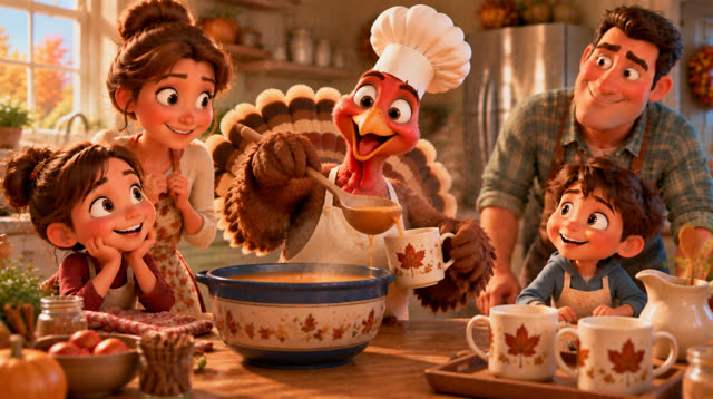 Scene 9 - The turkey who wanted to be a chef
