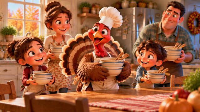 Scene 10 - The turkey who wanted to be a chef
