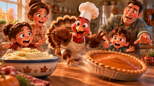 Scene 13 - The turkey who wanted to be a chef