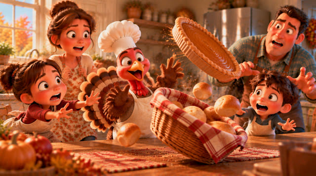 Scene 14 - The turkey who wanted to be a chef