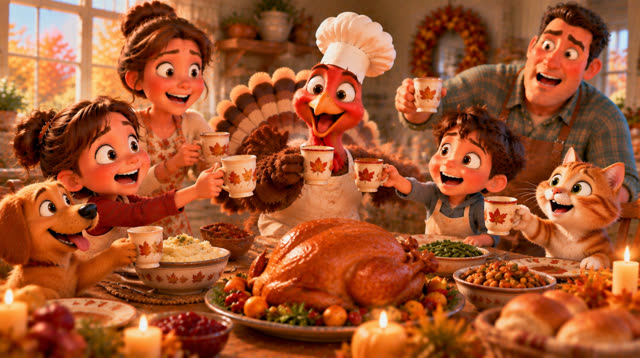 Scene 17 - The turkey who wanted to be a chef