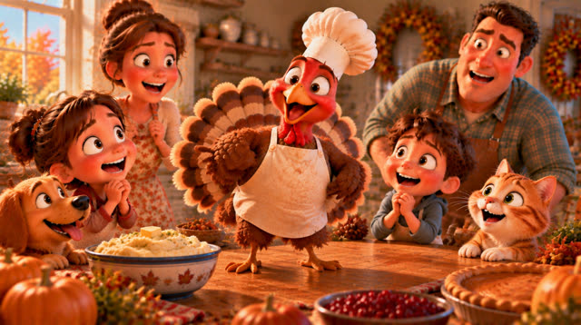 Scene 18 - The turkey who wanted to be a chef